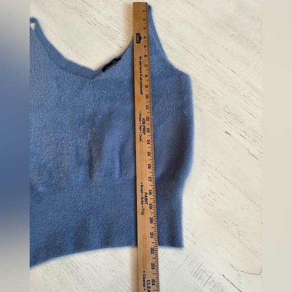 Amaryllis light blue sweater tank. Like new. Size Small - Picture 5 of 6